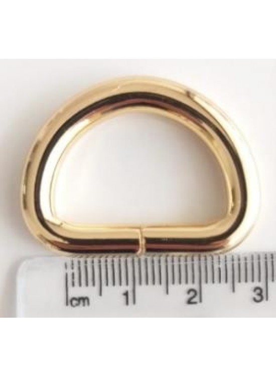 Çanta Aksesuar D Halka 2.5 Cm Light Gold Çanta Aksesuar D Halka 2.5 Cm Light Gold