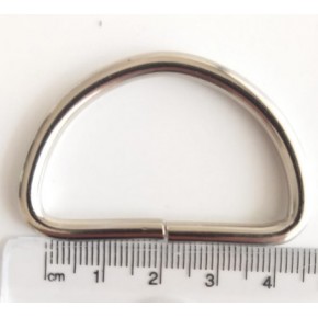 Çanta Aksesuar D Halka 4 Cm Gümüş