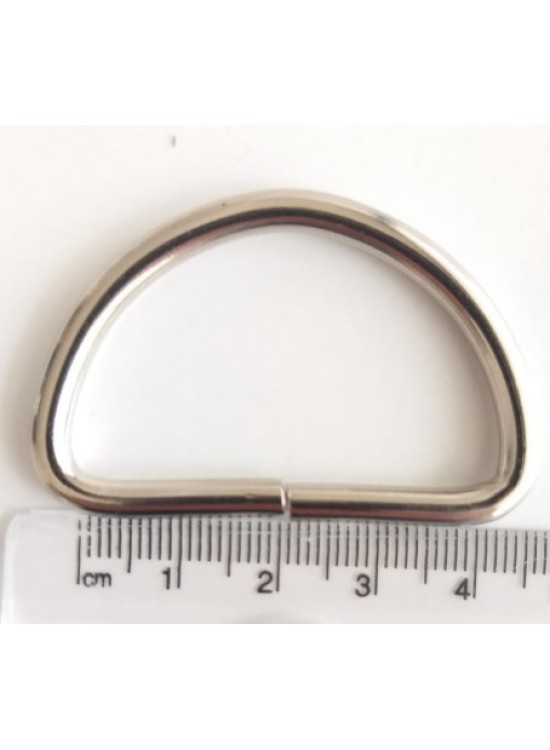 Çanta Aksesuar D Halka 4 Cm Gümüş
