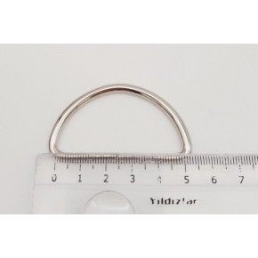 Çanta Aksesuar D Halka 5 Cm Gümüş Renk 1 Adet