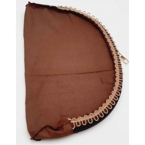 Çanta Aksesuar D Model 30X20 Cm Dikilmiş Fermuarlı Astar Koyu Kahve Renk