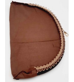 Çanta Aksesuar D Model 30X20 Cm Dikilmiş Fermuarlı Astar Koyu Kahve Renk