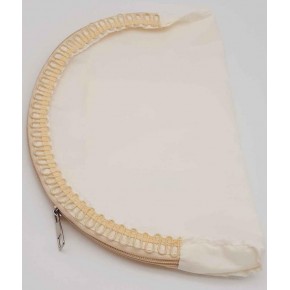 Çanta Aksesuar D Model 30X20 Cm Dikilmiş Fermuarlı Astar Krem Renk