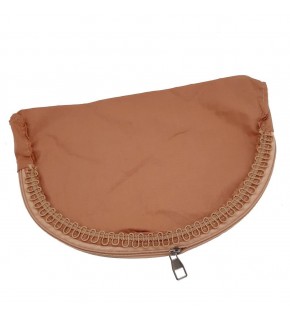 Çanta Aksesuar D Model 30X20 Cm Dikilmiş Fermuarlı Astar Sütlü Kahve Renk