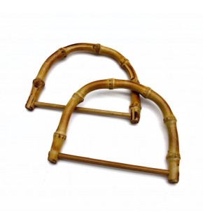 Çanta Aksesuar D Model Gerçek Bambu Çanta Sapı