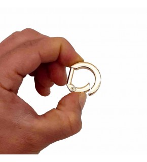 Çanta Aksesuar D Model Yaylı Halka Light Gold