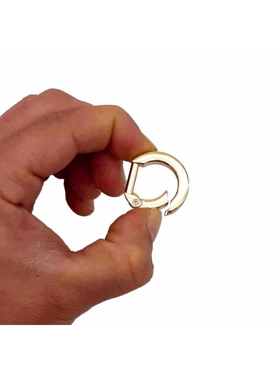 Çanta Aksesuar D Model Yaylı Halka Light Gold