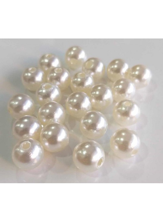 Çanta Aksesuar Delikli İnci 12 Mm 10 Adet