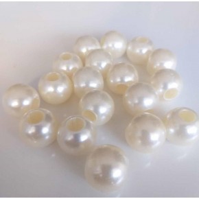 Çanta Aksesuar Delikli İnci 18 Mm 10 Adet