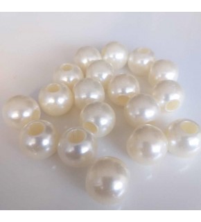 Çanta Aksesuar Delikli İnci 18 Mm 10 Adet
