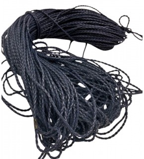 Çanta Aksesuar Deri Tüp Örgü 3 mm 1 Metre Lacivert  Renk