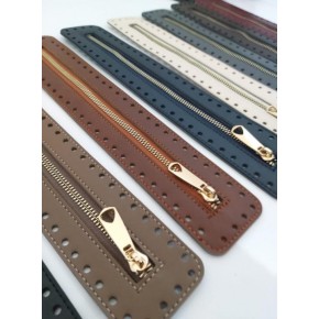 Çanta Aksesuar Derili Fermuar Yeni Model Bordo 30 Cm Gümüş