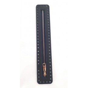 Çanta Aksesuar Derili Fermuar Yeni Model Lacivert 30 Cm Gümüş