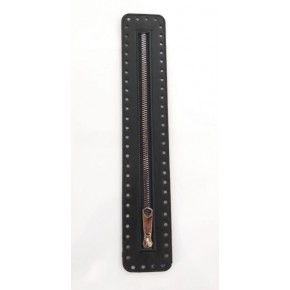 Çanta Aksesuar Derili Fermuar Yeni Model Siyah 30 Cm Gümüş