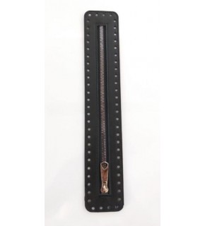 Çanta Aksesuar Derili Fermuar Yeni Model Siyah 30 Cm Gümüş