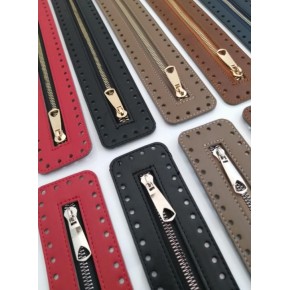 Çanta Aksesuar Derili Fermuar Yeni Model Siyah 30 Cm Light Gold