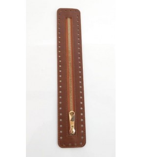 Çanta Aksesuar Derili Fermuar Yeni Model Taba 30 Cm Light Gold