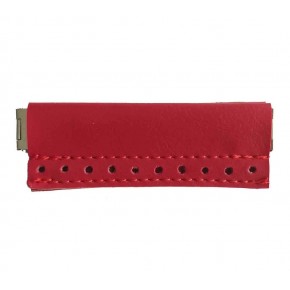 Çanta Aksesuar Derili Mini Metal Çanta Ağzı Kırmızı 9X3 Cm