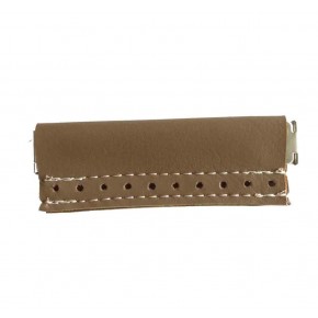 Çanta Aksesuar Derili Mini Metal Çanta Ağzı Vizon 9X3 Cm