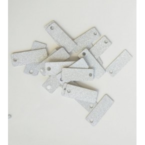 Çanta Aksesuar Dikdörtgen Pul Simli