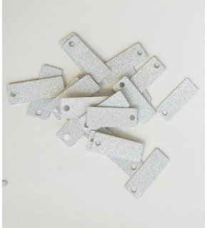 Çanta Aksesuar Dikdörtgen Pul Simli