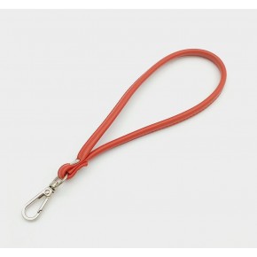 Çanta Aksesuar Dikişli Suni Deri Kırmızı Renk Elcik Gümüş Metal