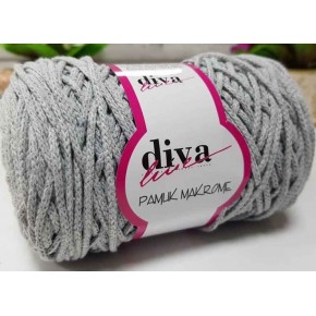 Çanta Aksesuar Diva Pamuk Makrome Açık Gri (Kalın)