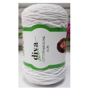 Çanta Aksesuar Diva Pamuk Makrome Beyaz (İnce)