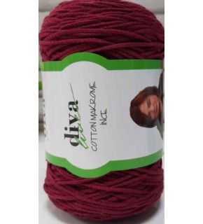 Çanta Aksesuar Diva Pamuk Makrome Bordo (İnce)