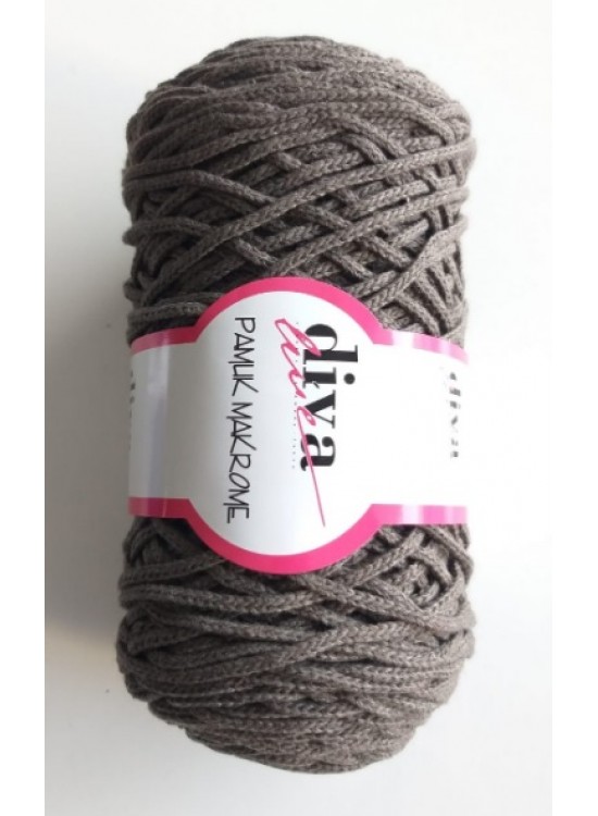 Çanta Aksesuar Diva Pamuk Makrome En Koyu Vizon (Kalın) No:78