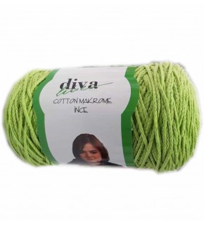 Çanta Aksesuar Diva Pamuk Makrome Fıstık Yeşili İnce No: 34