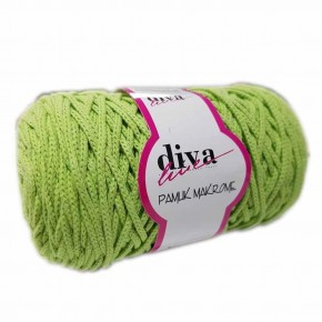 Çanta Aksesuar Diva Pamuk Makrome Fıstık Yeşili Kalın No:81