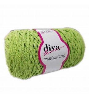 Çanta Aksesuar Diva Pamuk Makrome Fıstık Yeşili Kalın No:81