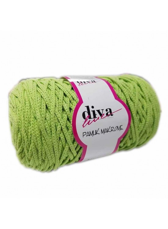 Çanta Aksesuar Diva Pamuk Makrome Fıstık Yeşili Kalın No:81 Çanta Aksesuar Diva Pamuk Makrome Fıstık Yeşili Kalın No:81