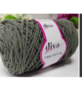 Çanta Aksesuar Diva Pamuk Makrome Haki Yeşil (Kalın)