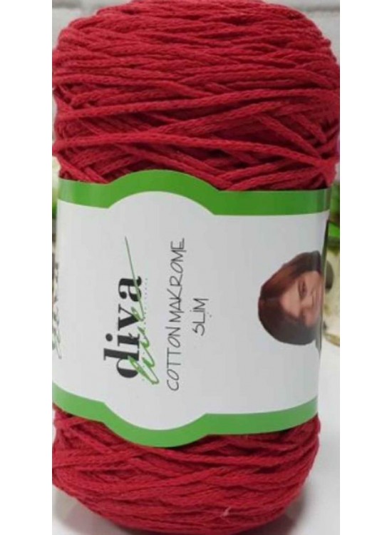 Çanta Aksesuar Diva Pamuk Makrome Kırmızı (İnce) Çanta Aksesuar Diva Pamuk Makrome Kırmızı (İnce)