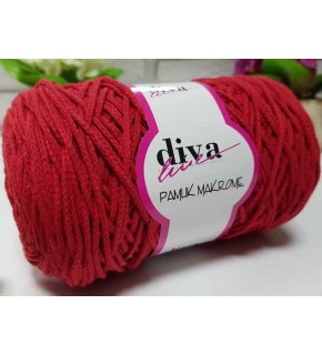 Çanta Aksesuar Diva Pamuk Makrome Kırmızı (Kalın)