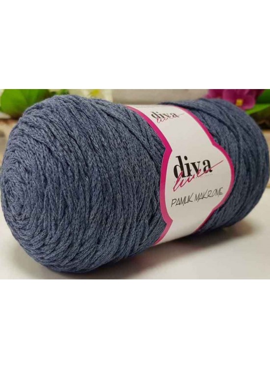 Çanta Aksesuar Diva Pamuk Makrome Kot Rengi (Kalın)