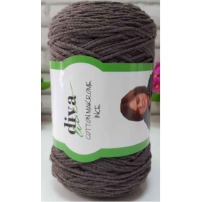 Çanta Aksesuar Diva Pamuk Makrome Koyu Vizon (İnce)