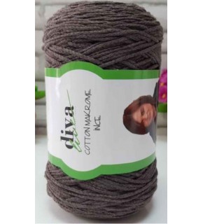 Çanta Aksesuar Diva Pamuk Makrome Koyu Vizon (İnce)