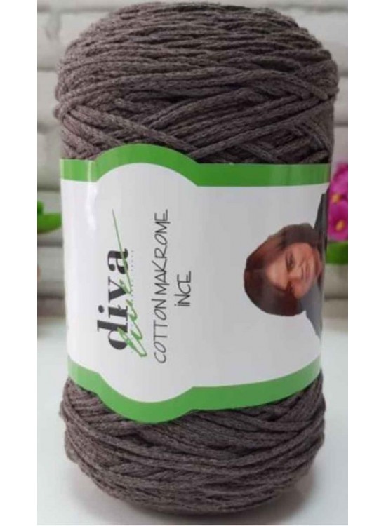 Çanta Aksesuar Diva Pamuk Makrome Koyu Vizon (İnce)