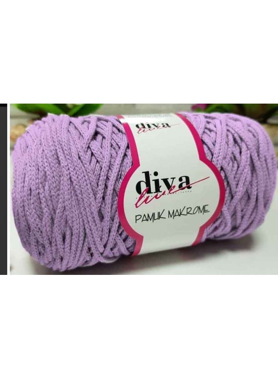 Çanta Aksesuar Diva Pamuk Makrome Lila (Kalın)