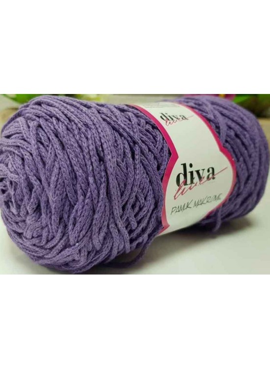 Çanta Aksesuar Diva Pamuk Makrome Mor (Kalın)