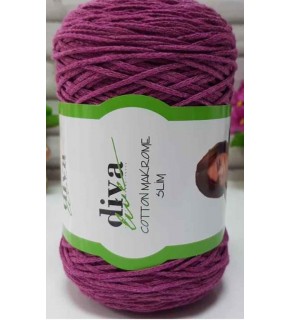 Çanta Aksesuar Diva Pamuk Makrome Mürdüm (İnce)