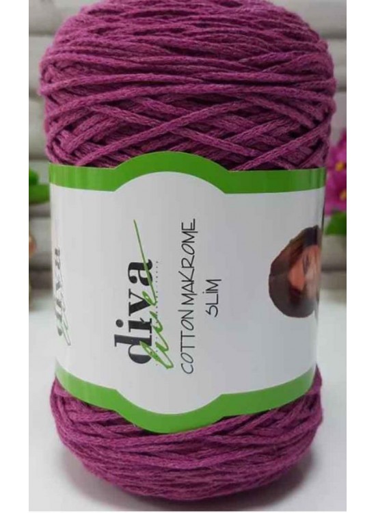 Çanta Aksesuar Diva Pamuk Makrome Mürdüm (İnce) Çanta Aksesuar Diva Pamuk Makrome Mürdüm (İnce)