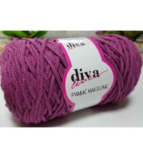 Çanta Aksesuar Diva Pamuk Makrome Mürdüm (Kalın)