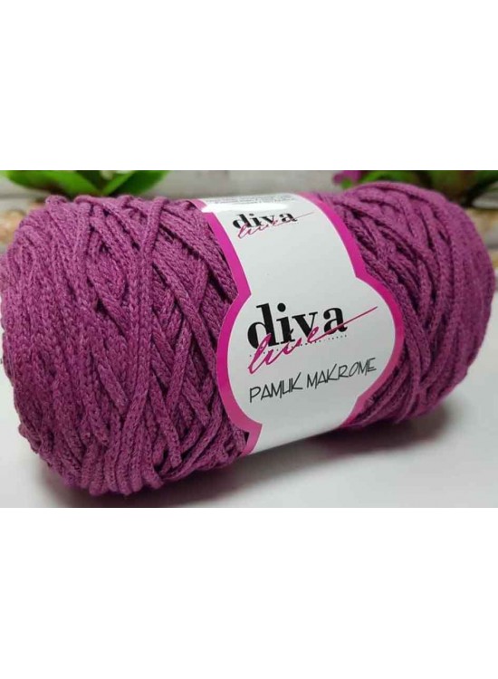 Çanta Aksesuar Diva Pamuk Makrome Mürdüm (Kalın) Çanta Aksesuar Diva Pamuk Makrome Mürdüm (Kalın)