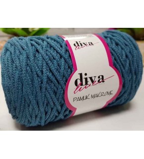 Çanta Aksesuar Diva Pamuk Makrome Petrol (Kalın)