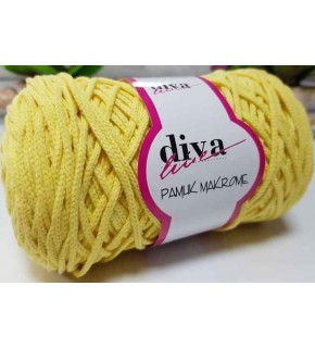 Çanta Aksesuar Diva Pamuk Makrome Sarı (Kalın)