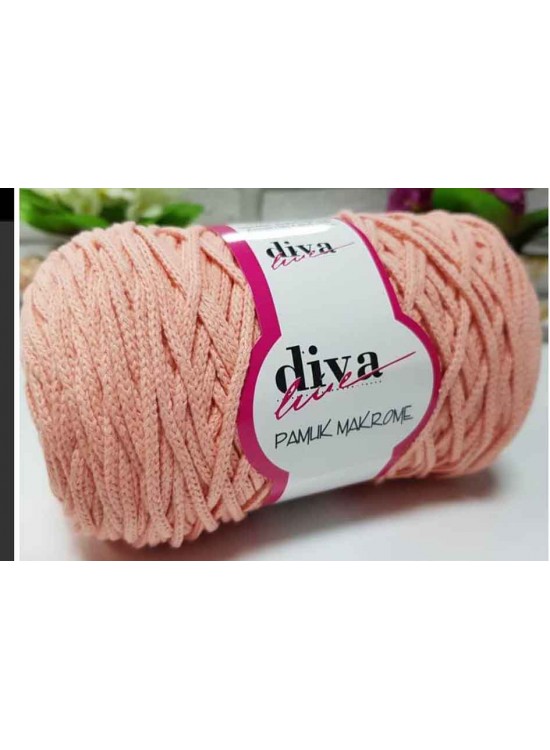 Çanta Aksesuar Diva Pamuk Makrome Somon (Kalın)